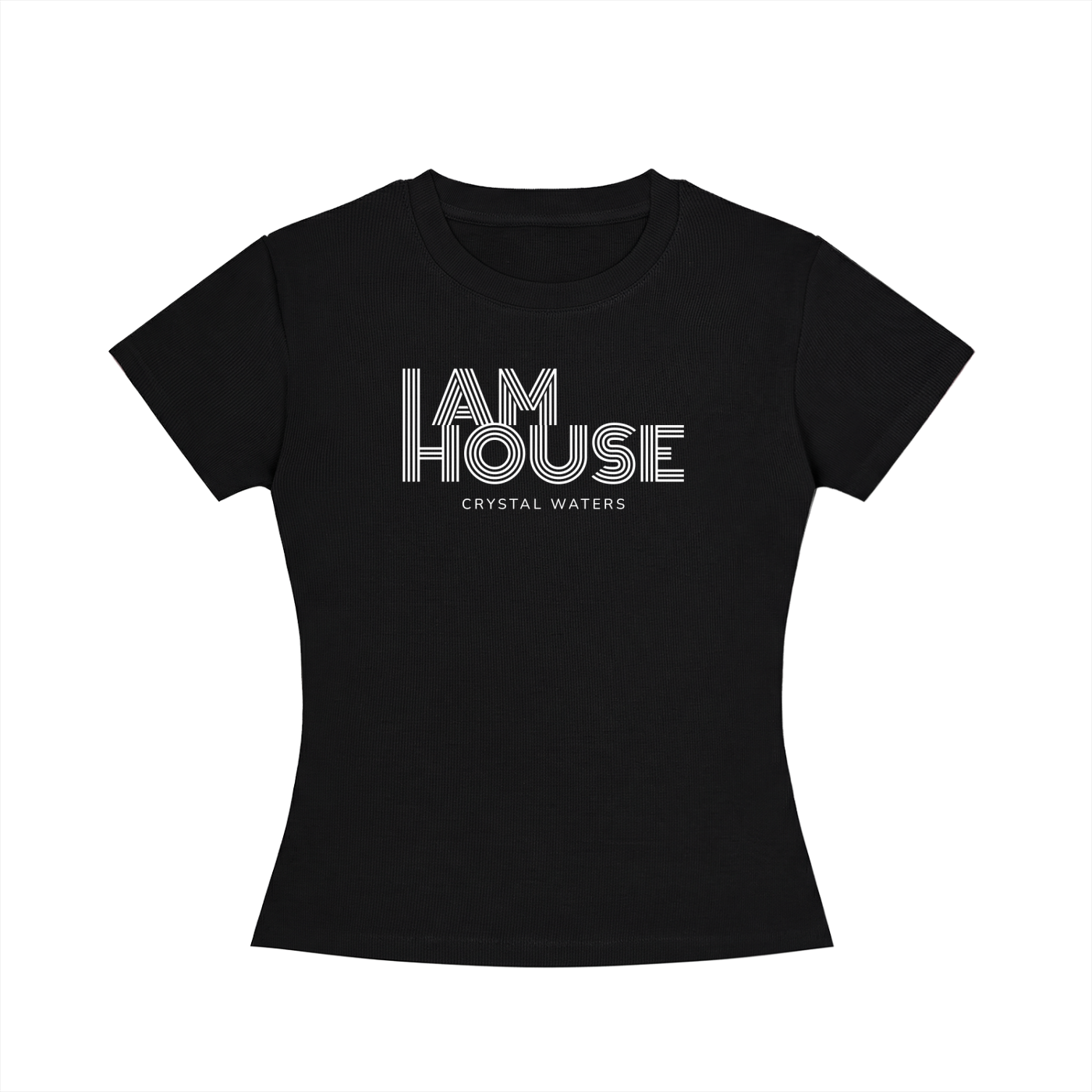 I AM HOUSE Disco Font Women’s Slim Tee