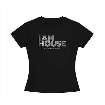 I AM HOUSE Disco Font Women’s Slim Tee