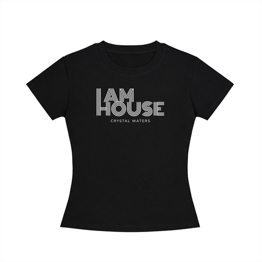 I AM HOUSE Disco Font Women’s Slim Tee
