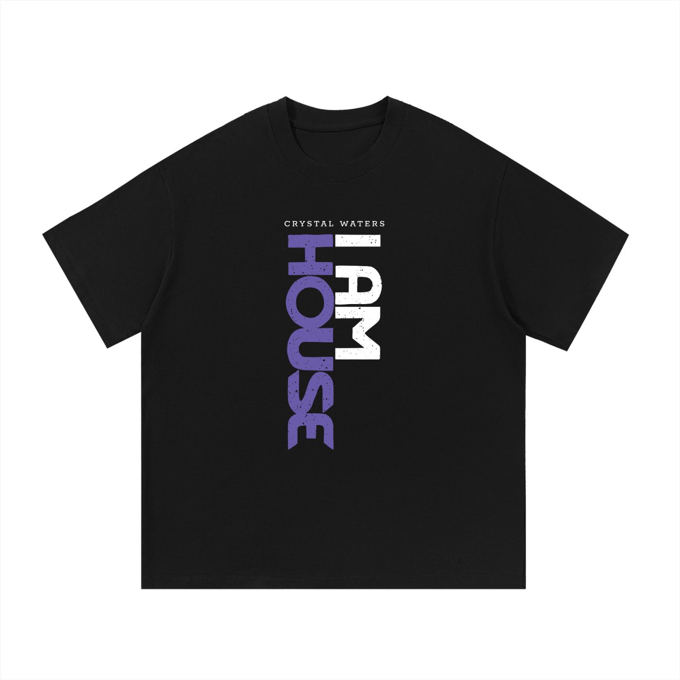 I AM HOUSE White & Purple Unisex Tee
