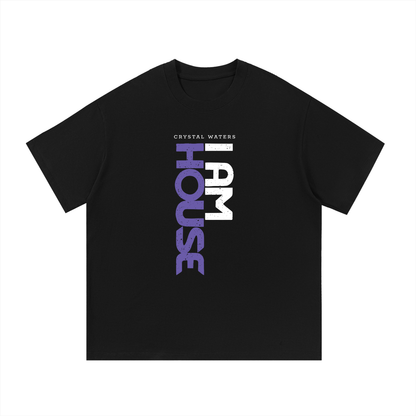 I AM HOUSE White & Purple Unisex Tee