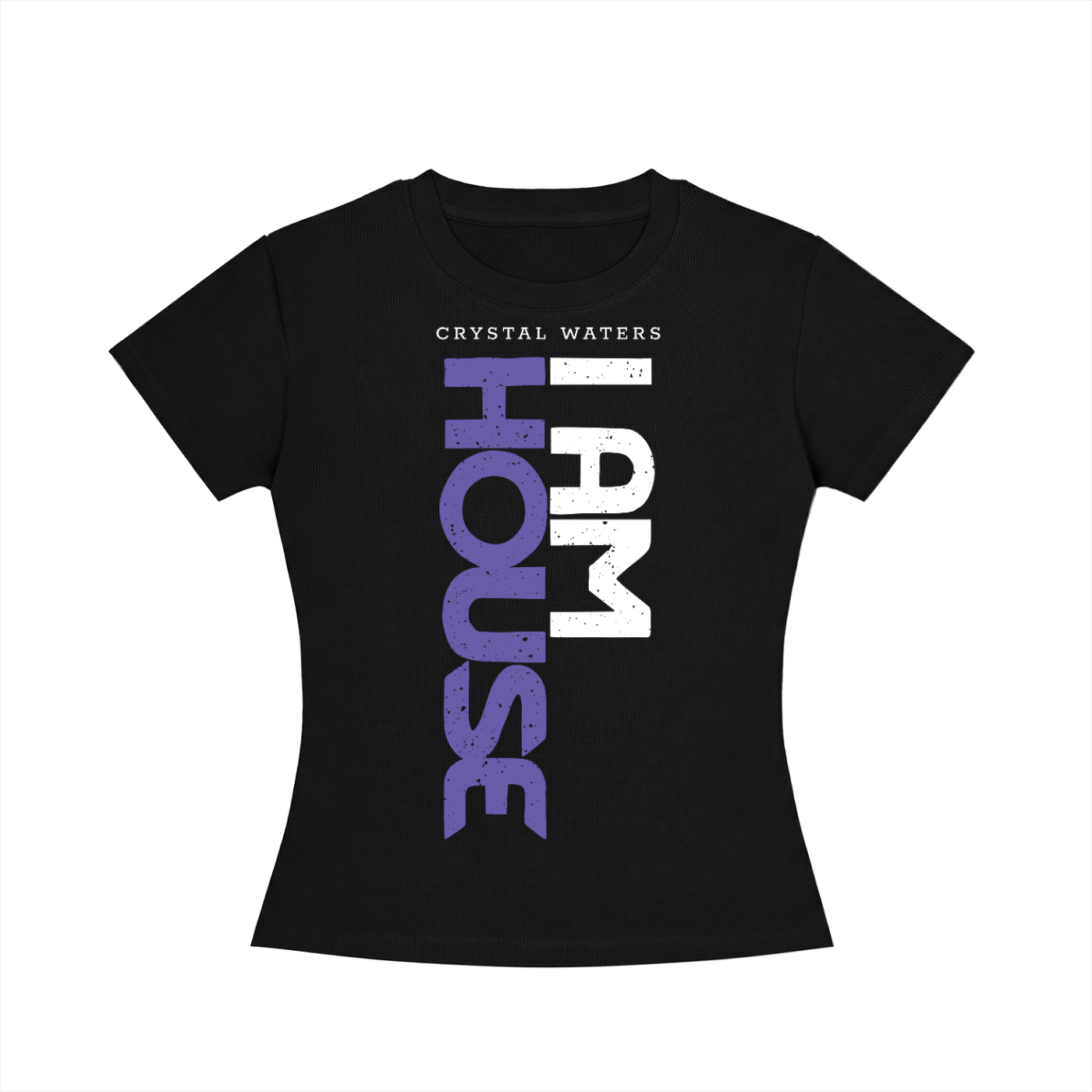 I AM HOUSE White & Purple Women’s Slim Tee