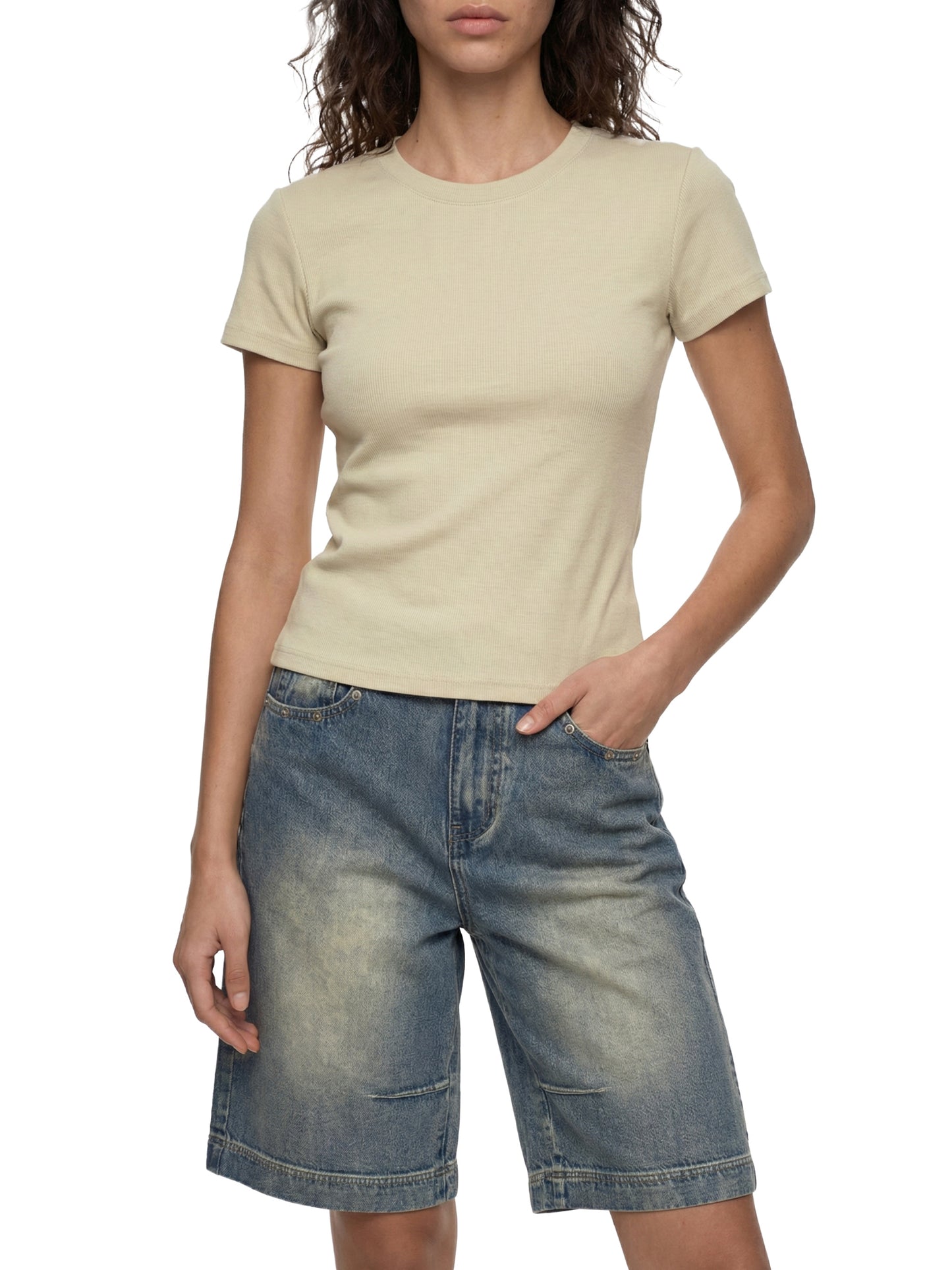 I AM HOUSE Disco Font Women’s Slim Tee